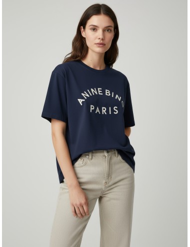 Camiseta Jaylin Tee Paris de ANINE BING en color azul, diseñada para mujer - MARFRANC