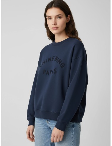Sudadera Jaci de ANINE BING en azul oscuro, diseñada para mujer - MARFRANC