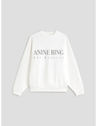 Sudadera Jaci Sweatshirt Los Angeles en color ivory de Anine Bing, diseñada para mujer - MARFRANC