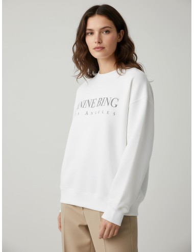 Sudadera Jaci Sweatshirt Los Angeles en color ivory de Anine Bing, diseñada para mujer - MARFRANC