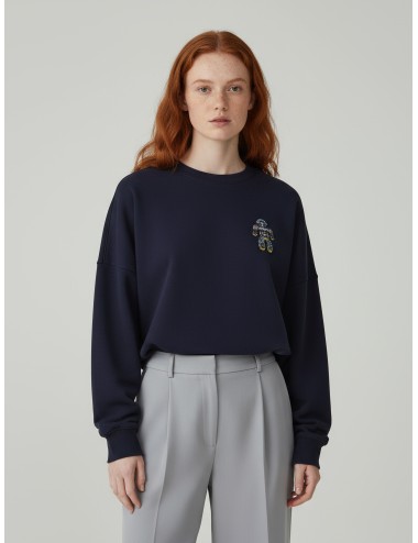 Sudadera ESSENTIEL ANTWERP Ibernatus en color navy para mujer - MARFRANC