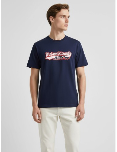Camiseta Autry & Maison Kitsuné TSPX en azul para hombre - MARFRANC