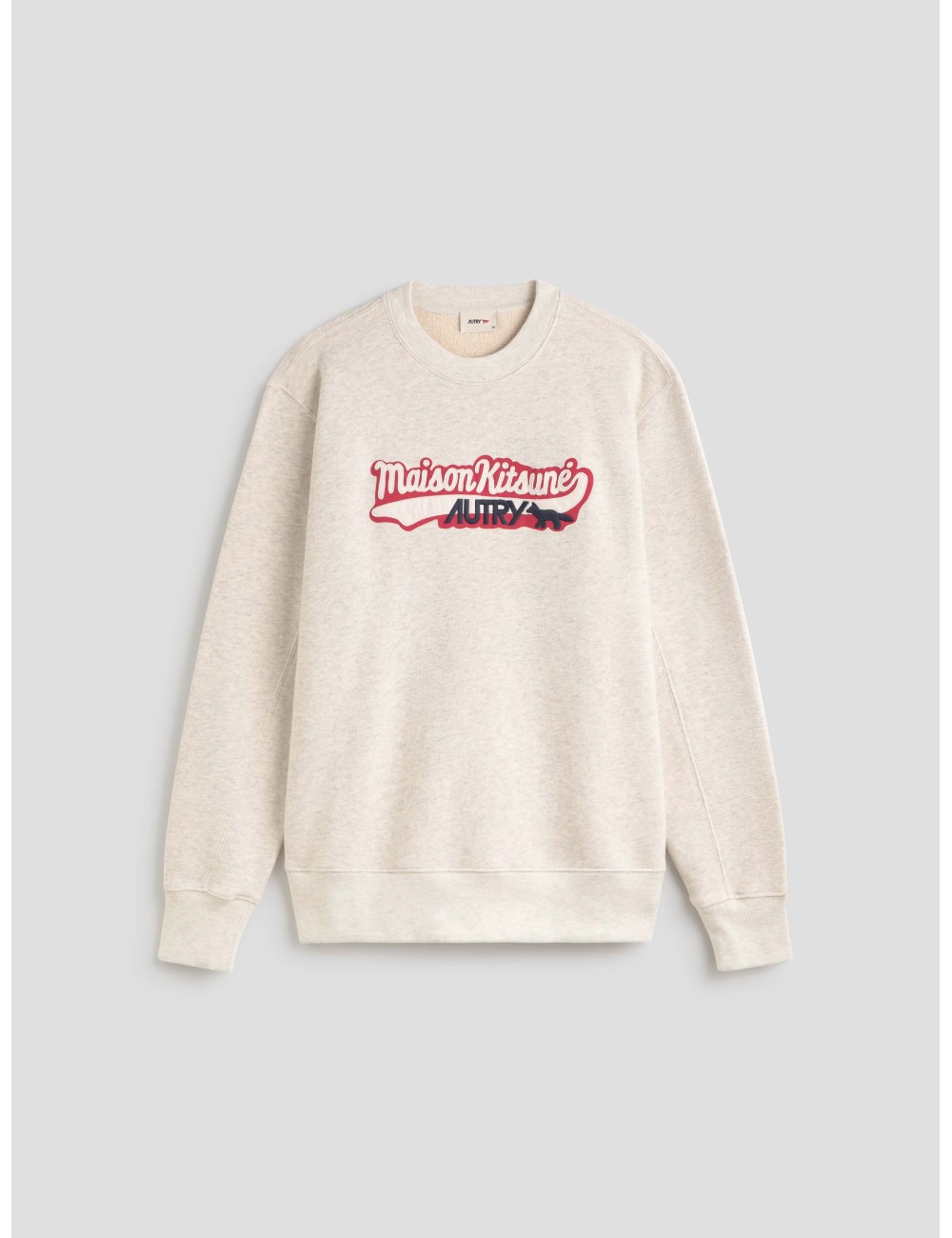 Sudadera M Kitsune de la colaboración exclusiva entre Autry y Maison Kitsuné, en color blanco - MARFRANC Sudadera M Kitsune de la colaboración exclusiva entre Autry y Maison Kitsuné, en color blanco - MARFRANC