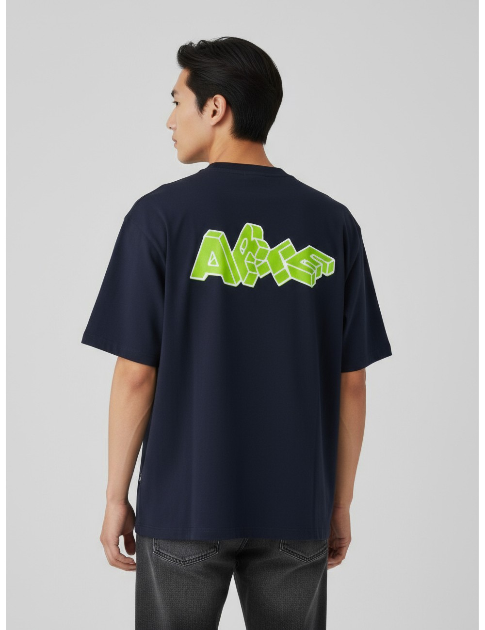 Camiseta Blocks Print de Arte en azul, confeccionada en algodón grueso para un acabado premium - MARFRANC Camiseta Blocks Print de Arte en azul, confeccionada en algodón grueso para un acabado premium - MARFRANC