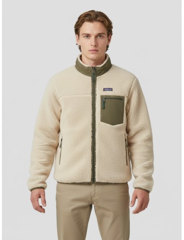 Chaqueta polar Patagonia en tonos Off White y Verde para hombre - MARFRANC