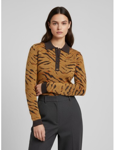 Polo Leopardo de GANNI en tonos multicolor, diseñado para mujer - MARFRANC