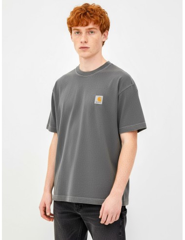 Camiseta Carhartt WIP Vista T-Shirt negra para hombre, algodón premium garment-dyed, estilo urbano atemporal - MARFRANC