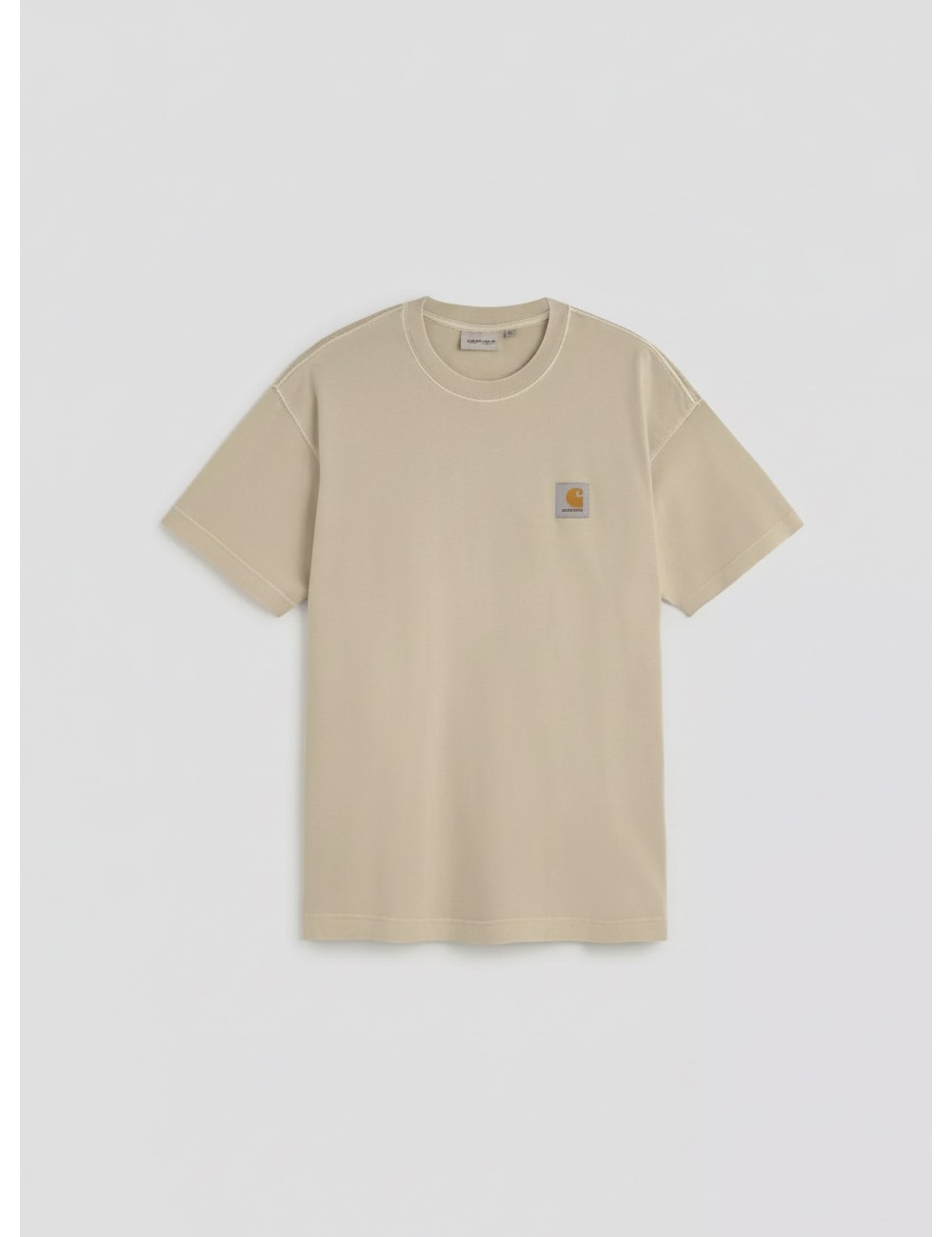 Camiseta Carhartt WIP Vista T-Shirt beige para hombre, algodón garment-dyed, estilo urbano funcional y premium - MARFRANC Camiseta Carhartt WIP Vista T-Shirt beige para hombre, algodón garment-dyed, estilo urbano funcional y premium - MARFRANC