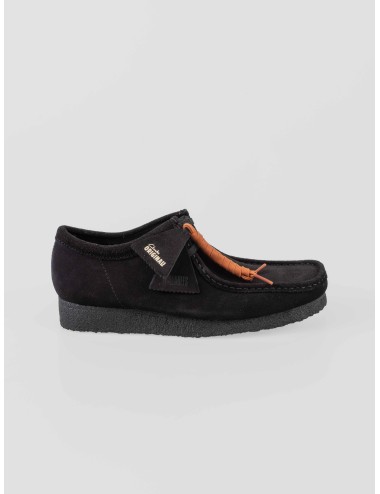 Wallabee Clarks 26155519 negro para hombre en ante premium y suela crepé, diseño icónico artesanal - MARFRANC