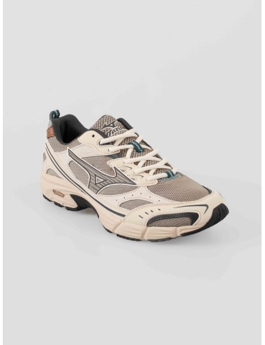 Mizuno MXR D1GA256202 hombre en malla técnica beige y sintético, suela EVA multicapas diseño japonés retro - MARFRANC