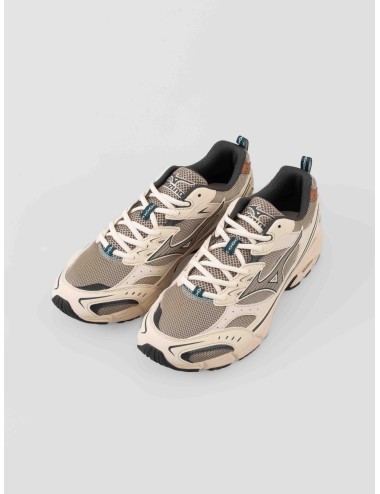 Mizuno MXR D1GA256202 hombre en malla técnica beige y sintético, suela EVA multicapas diseño japonés retro - MARFRANC