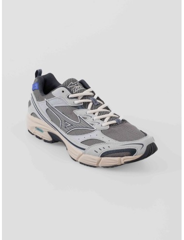 Mizuno MXR D1GA256201 hombre en malla técnica gris/azul y nobuck sintético, suela EVA multicapas diseño japonés - MARFRANC