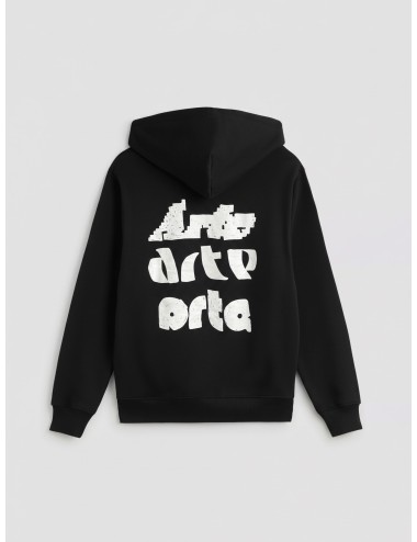 Esta sudadera negra de Arte Antwerp combina la pureza del diseño minimalista con un toque artístico y urbano - MARFRANC