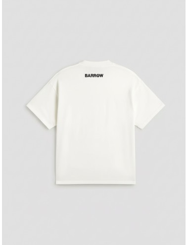 Camiseta Barrow off white para hombre, algodón premium con estampado Teddy, estilo urbano minimalista y elegante - MARFRANC