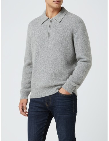 Polo NN.07 ALFIE off white para hombre, mezcla de alpaca y lana italiana, estilo elegante y contemporáneo - MARFRANC
