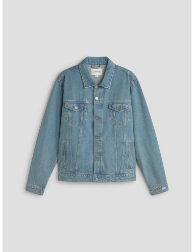 Cazadora vaquera Lacoste denim para hombre, 100% algodón orgánico, logo cocodrilo láser, estilo clásico y sostenible - MARFRANC