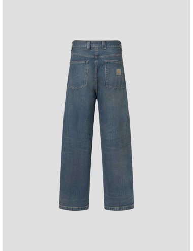Pantalón Carhartt WIP Brandon Pant denim para hombre, 100% algodón, corte recto y holgado, estilo urbano y funcional - MARFRANC