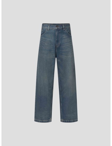 Pantalón Carhartt WIP Brandon Pant denim para hombre, 100% algodón, corte recto y holgado, estilo urbano y funcional - MARFRANC