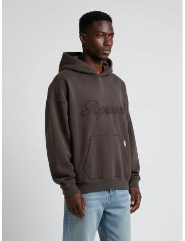 Sudadera Represent APPLIQUE HOODIE After Dark para hombre, 100% algodón, aplique texturizado, estilo urbano premium - MARFRANC
