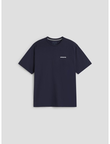 Camiseta Patagonia navy para hombre, mezcla de algodón y poliéster reciclado, Fair Trade™, estilo casual sostenible - MARFRANC