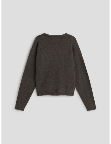 Jersey CARRER ROMAN gris para hombre, mezcla de lana y poliéster, corte clásico y estilo contemporáneo MARFRANC