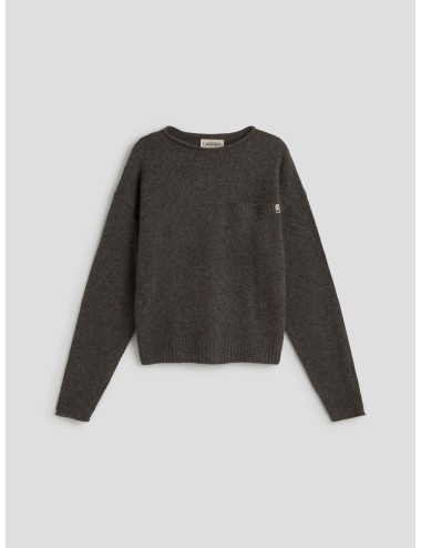 Jersey CARRER ROMAN gris para hombre, mezcla de lana y poliéster, corte clásico y estilo contemporáneo MARFRANC