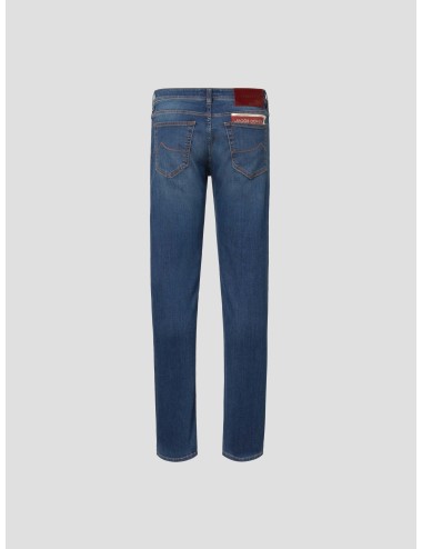 Pantalón Jacob Cohën Bard azul índigo para hombre, mezcla de algodón elástico, acabado artesanal premium MARFRANC