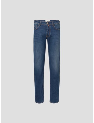 Pantalón Jacob Cohën Bard azul índigo para hombre, mezcla de algodón elástico, acabado artesanal premium MARFRANC