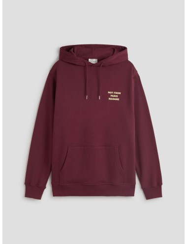 Sudadera Drôle de Monsieur Slogan vino para hombre, 100% algodón, capucha y print urbano contemporáneo MARFRANC