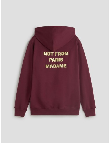 Sudadera Drôle de Monsieur Slogan vino para hombre, 100% algodón, capucha y print urbano contemporáneo MARFRANC
