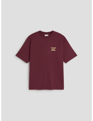 Camiseta Drôle de Monsieur Slogan vino para hombre, 100% algodón, print urbano y estilo contemporáneo MARFRANC