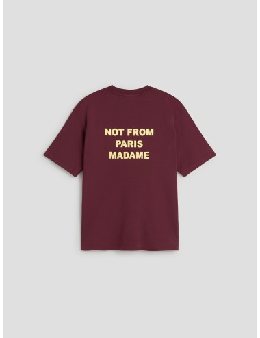 Camiseta Drôle de Monsieur Slogan vino para hombre, 100% algodón, print urbano y estilo contemporáneo MARFRANC