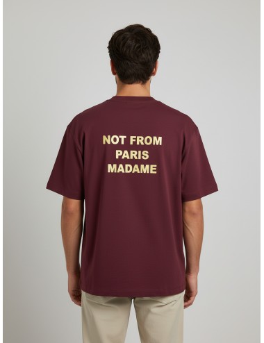 Camiseta Drôle de Monsieur Slogan vino para hombre, 100% algodón, print urbano y estilo contemporáneo MARFRANC