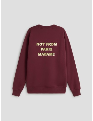 Sudadera Drôle de Monsieur Slogan vino para hombre, 100% algodón, print delantero y trasero, estilo urbano MARFRANC