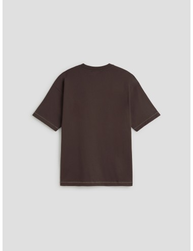 Camiseta Drôle de Monsieur D Cheval marrón oscuro para hombre, 100% algodón, bordado frontal, estilo urbano MARFRANC