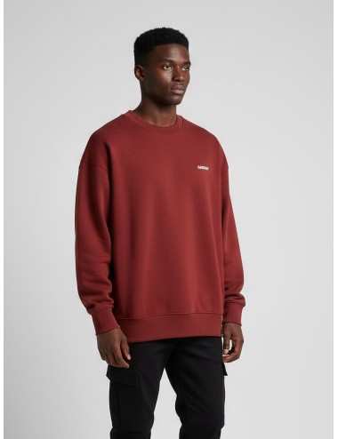 Jersey Barrow vino para hombre, 100% algodón, estampado blanco y logo icónico, estilo urbano moderno MARFRANC