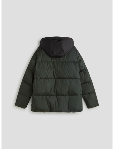 Chaqueta Premiata Down Jacket verde para hombre, plumón de pato, capucha desmontable, estilo funcional MARFRANC