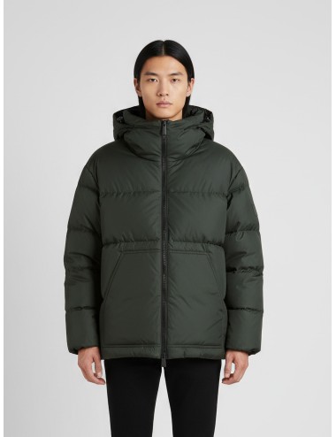 Chaqueta Premiata Down Jacket verde para hombre, plumón de pato, capucha desmontable, estilo funcional MARFRANC