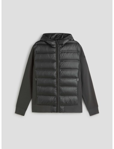 Sudadera RRD Amos Perlupin negra para hombre, plumón ligero, capucha tubular y bolsillos invisibles MARFRANC