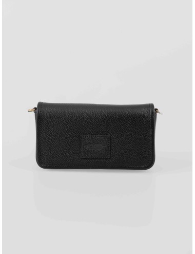 Bolso Marc Jacobs The Mini Bag color BLACK en piel granulada con correa ancha ajustable – MARFRANC