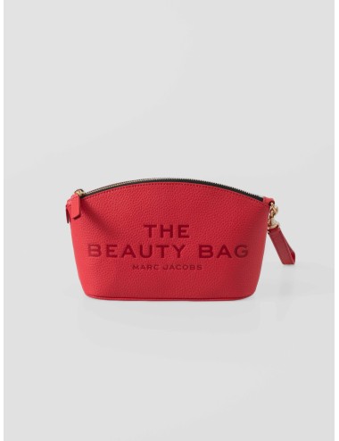 Neceser Marc Jacobs The Beauty Bag True Red mujer en piel granulada con cremallera y logo en relieve - MARFRANC