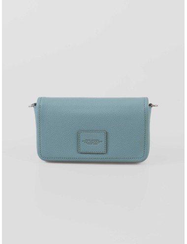 Bolso Marc Jacobs The Mini Bag azul Sky Blue para mujer en piel granulada con correa ajustable - MARFRANC