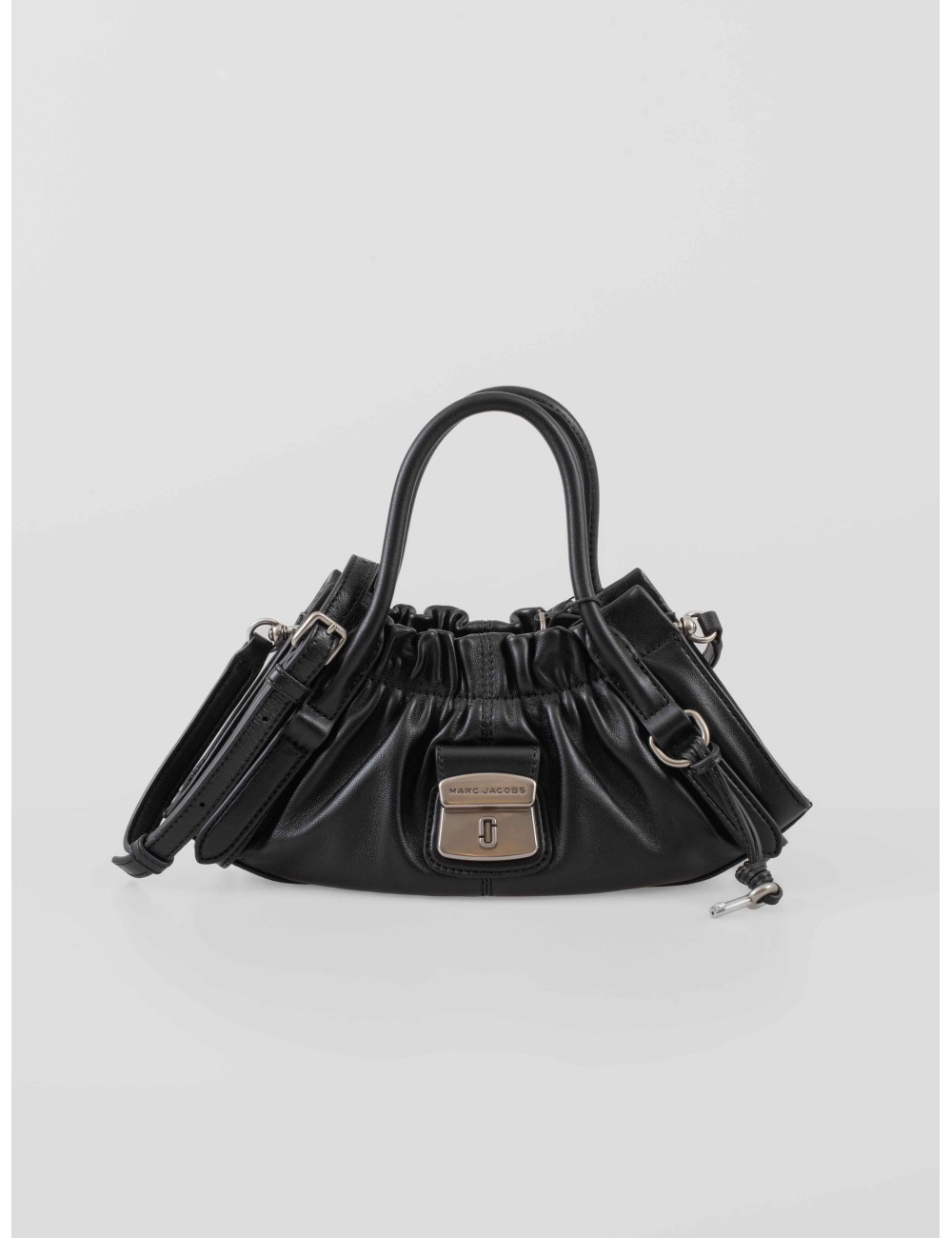 Bolso Marc Jacobs The Small Satchel negro para mujer en piel suave con cierre metálico y correa ajustable - MARFRANC