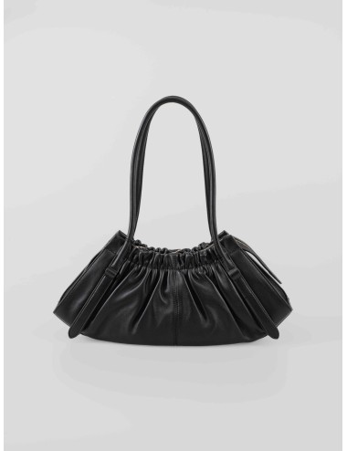 Bolso Marc Jacobs The Satchel negro para mujer en piel suave con asas largas y cierre metálico frontal - MARFRANC