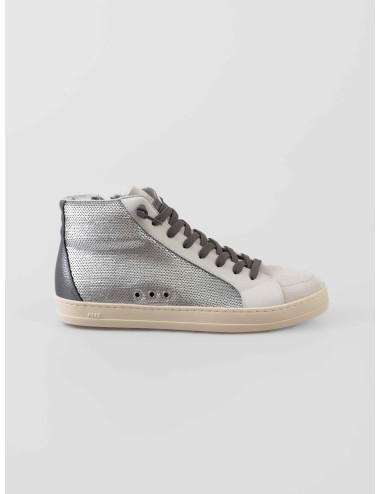 Zapatillas P448 Skate mujer plateadas tipo high-top con puntera de ante disponibles en MARFRANC