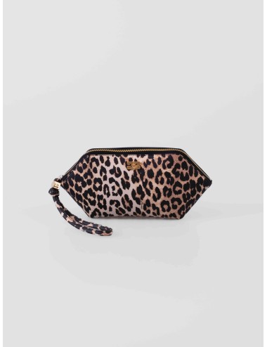 Pouch con estampado leopardo GANNI B3010040 en tonos Almond Milk para mujer, disponible en MARFRANC.