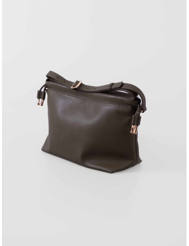 Bolso A.P.C. Ninon Bag en color kakí militar con cierre magnético y cordón superior para mujer disponible en MARFRANC