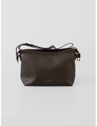 Bolso A.P.C. Ninon Bag en color kakí militar con cierre magnético y cordón superior para mujer disponible en MARFRANC