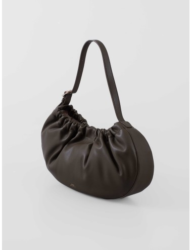 Bolso A.P.C. Ninon Hoop Bag en color Kakí Militaire TU con silueta fruncida y correa ajustable para mujer disponible en MARFRANC