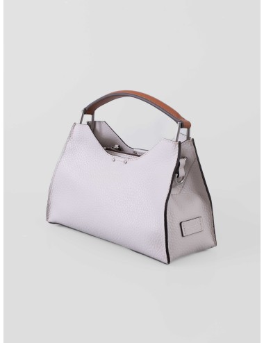 Bolso Gianni Chiarini AURORA BS 122315 en piel granulada color Sabbia para mujer con asa superior y bandolera ajustable